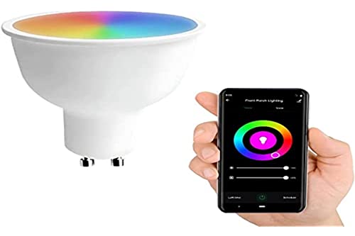 wB LED WiFi inteligente GU10 6,5 W: Ilumina tu hogar con estilo y eficiencia. Controla la luz desde tu smartphone y crea ambientes únicos con este bombillo moderno y versátil.