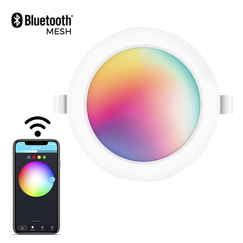 downlight inteligente Bluetooth MESH 6W RGB+CCT