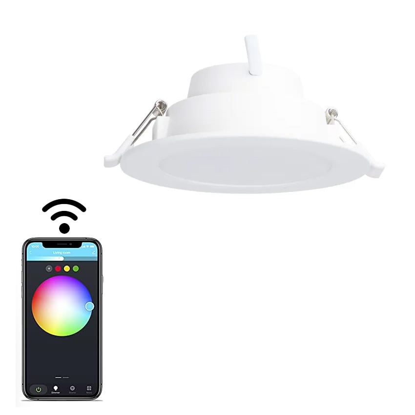 downlight inteligente Bluetooth MESH 9W RGB+CCT