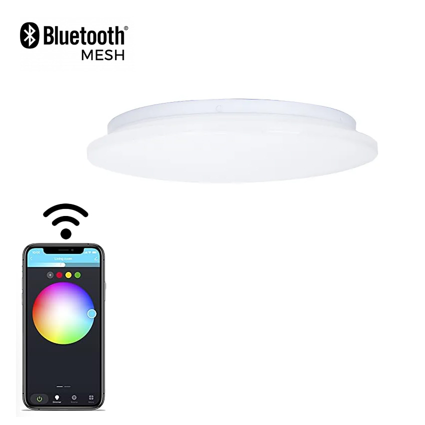 luz de techo inteligente Bluetooth MESH 18W RGB+CCT