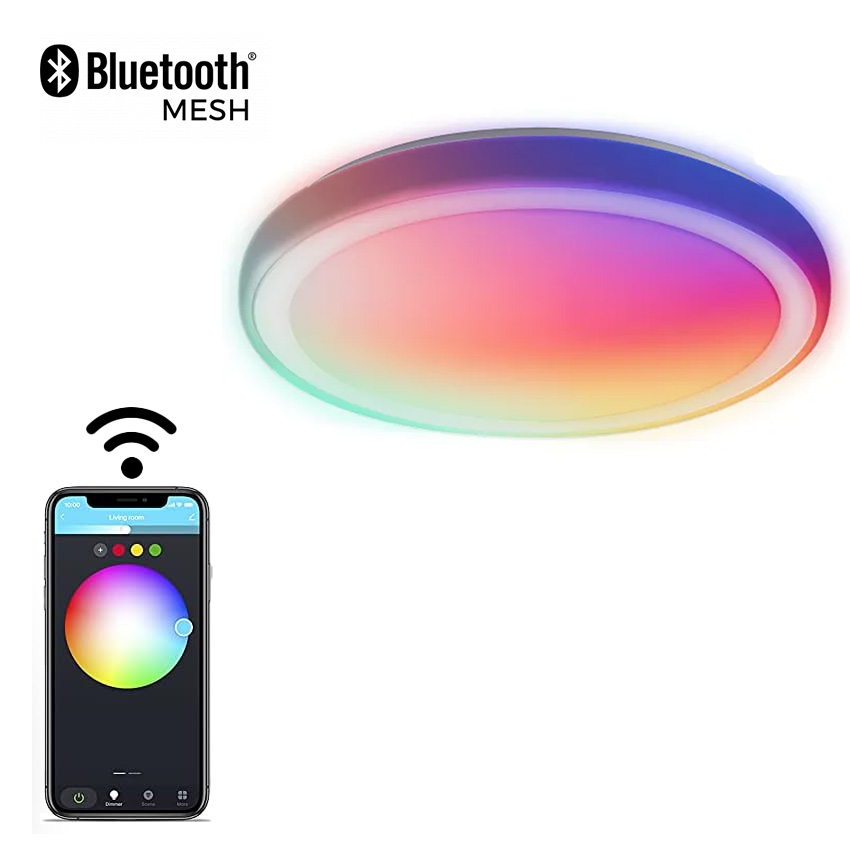 luz de techo inteligente Bluetooth MESH 24W RGB+CCT