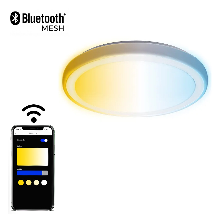 luz de techo inteligente Bluetooth MESH 24W CCT