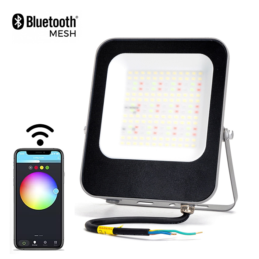 bLUETOOTH MESH SAMRT RGBW LED FLOOD LIGHT 30W