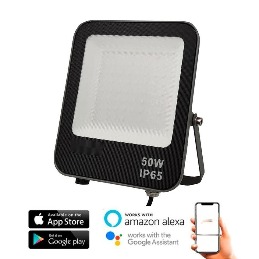 proyector led 50w rgb+cct – iluminación ajustable para ambientación y decoración en hogares y eventos.