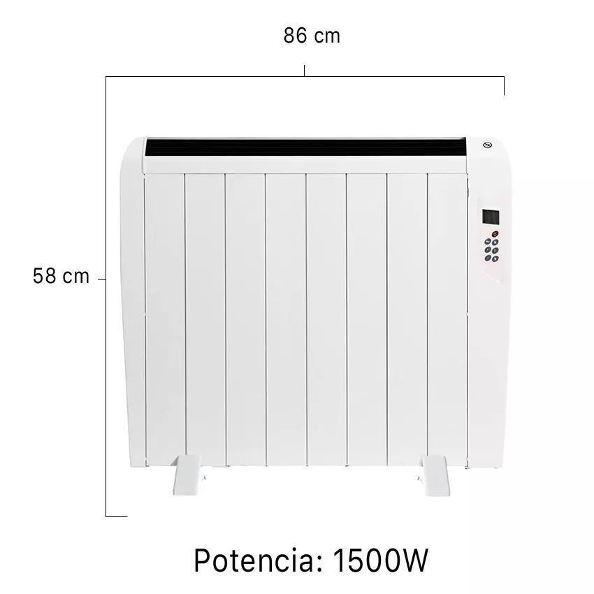 emisor térmico digital 1500w sin fluido, conexión wifi y ideal para calefacción eficiente y control remoto.