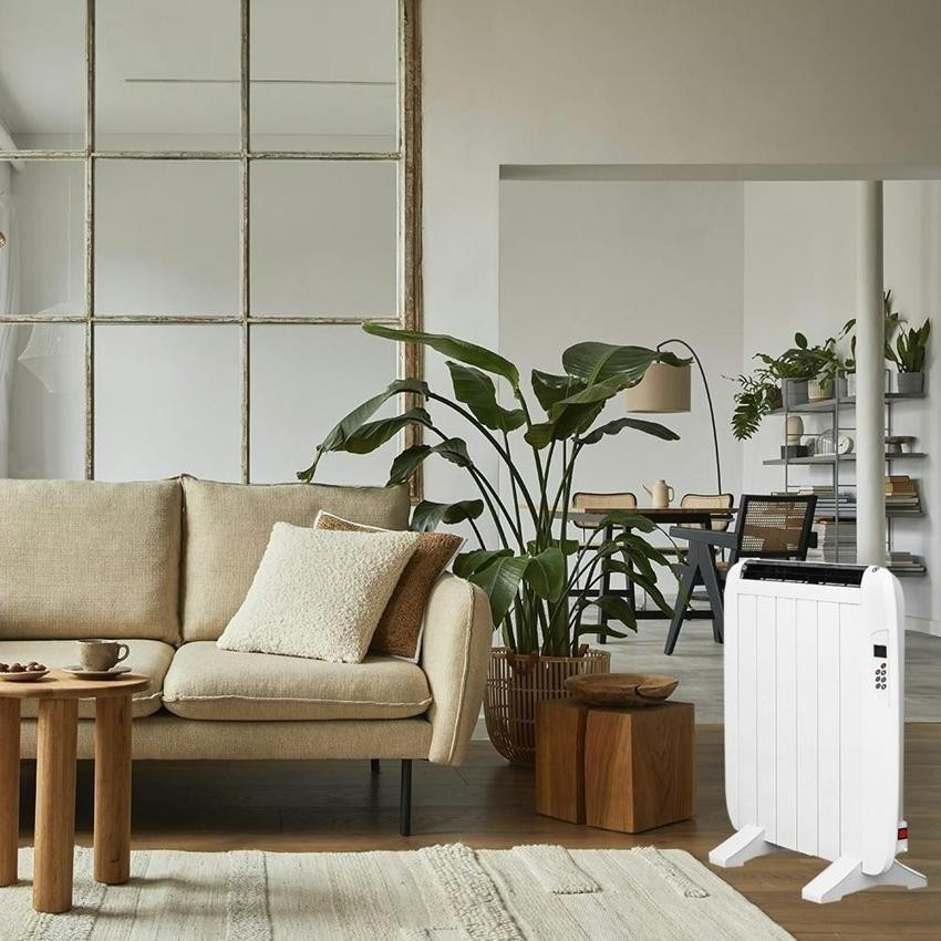 emisor térmico digital de 900w, sin fluido, con wifi y ideal para calefacción eficiente y control remoto en el hogar.